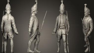 Military figurines Warrior 0303 1 3d model