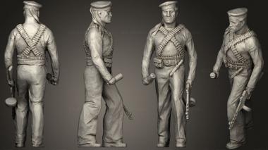 Military figurines Warrior 0303 4 3d model