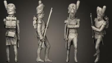 Military figurines Warrior 0303 5 2 3d model