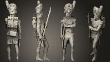 Military figurines Warrior 0303 5 3d model