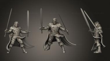 Military figurines Warrior Human Male 3d model