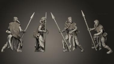 Military figurines Watcher Spear B 3d model