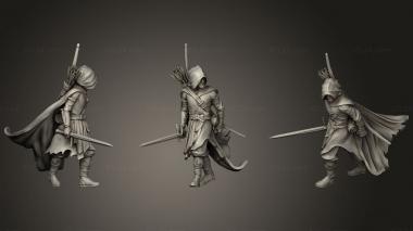 Military figurines Watcher Sword B 3d model