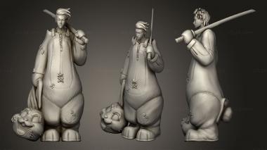 Military figurines White Wherewolf Tavern Goblins 3d model