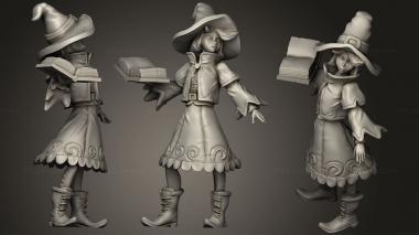 Military figurines Witch Apprentice Spell Book 3d model