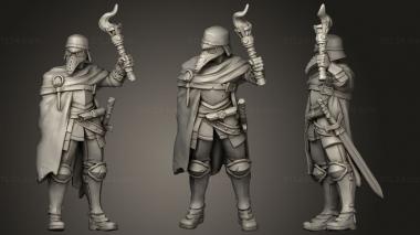 Military figurines Witch Hunter01 3d model