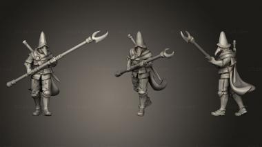 Military figurines Witch Hunter03 3d model