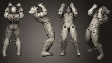 Military figurines Wolverine Vs Deadpool 3d model