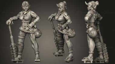 Military figurines Women orgess 3d model