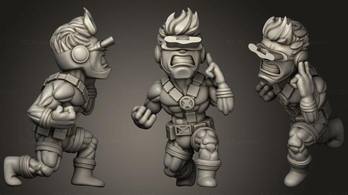 Military figurines (X Men vs Sentinel Diorama, STKW_2102) 3D models for cnc
