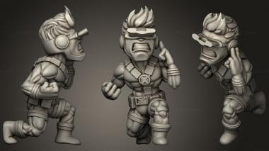 Military figurines X Men vs Sentinel Diorama 3d model