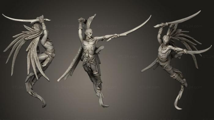 Military figurines (Yldan z Wardancer, STKW_2112) 3D models for cnc