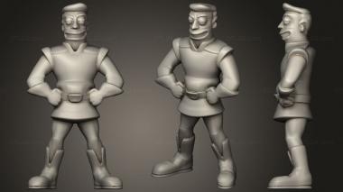 Military figurines zapp brannigan 3d model