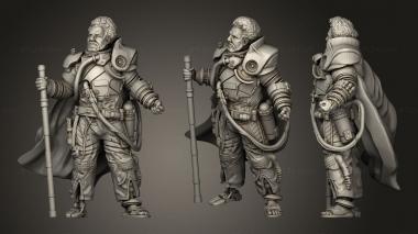 Military figurines Zealot Commander 3d model
