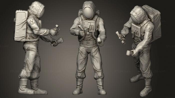 Military figurines (zone ecologist, STKW_2123) 3D models for cnc