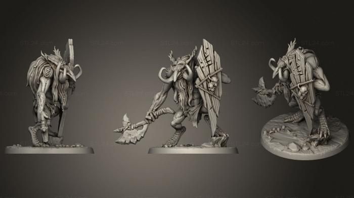 Military figurines (Zukki the Cellist Troll War (repaired) whitbase, STKW_2124) 3D models for cnc