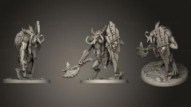 Military figurines Zukki the Cellist Troll War (repaired) whitbase 3d model