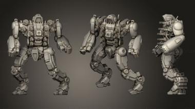 Military figurines 6Mm Mech Named After A Meat Eating Fish (1) 3d model
