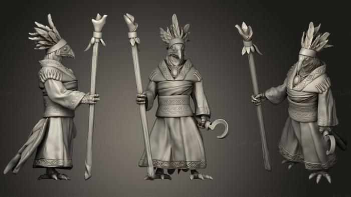Military figurines (Aarakocra Druid Criann, STKW_2128) 3D models for cnc