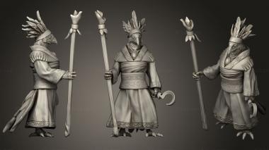 Military figurines Aarakocra Druid Criann 3d model