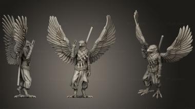 Military figurines Aarakocra Monk Kebei 3d model