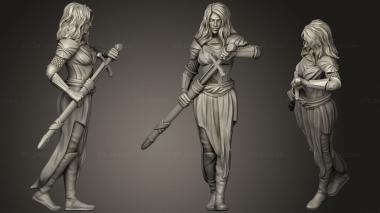 Military figurines Aasimar Cleric Amahiah 3d model