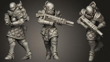 Military figurines Adepts of Asmodeus Adept 3d model