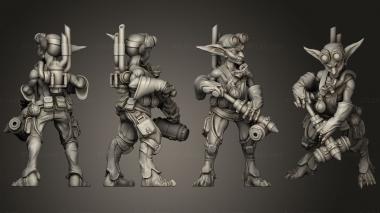 Military figurines Alchemist Male Goblin 3d model