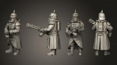 Military figurines A military man with a gun 05 3d model