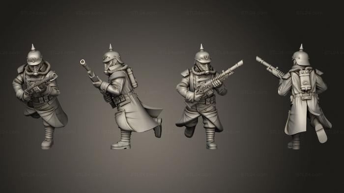 Military figurines (A military man with a gun 07, STKW_2144) 3D models for cnc