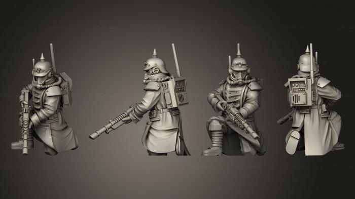 Military figurines (A military man with a gun 11, STKW_2148) 3D models for cnc