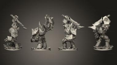 Military figurines Abyssal Golem 1 3d model
