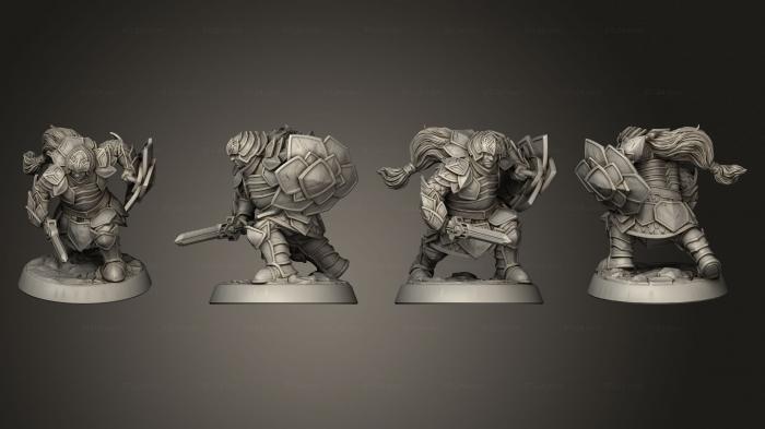Military figurines (Adamantine Knight, STKW_2165) 3D models for cnc