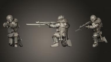 Military figurines the evil one Rifle 3d model