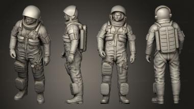 Military figurines advanced crew escape suit pumpkin 3d model