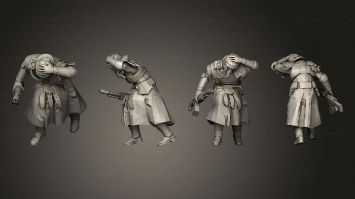 Military figurines (Advancing 1, STKW_2176) 3D models for cnc
