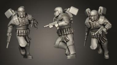 Military figurines the evil one roman breacher vets 3d model