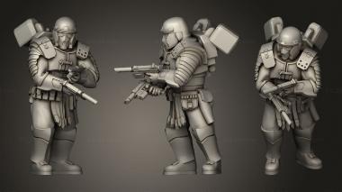 Military figurines the evil one roman breacher vets 3d model