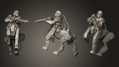 Military figurines the evil one roman centaur suppressors 3d model