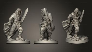 Military figurines thief male 3d model
