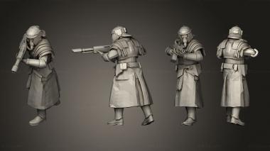 Military figurines Advancing 4 3d model