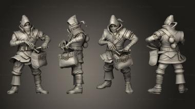 Military figurines Thieves thief male 3d model