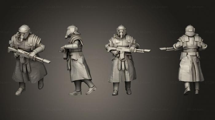 Military figurines (Advancing 5, STKW_2180) 3D models for cnc