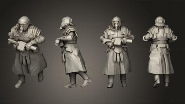 Military figurines Advancing GL 3d model
