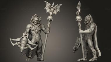 Military figurines Hoar Bad with Vamp bow 3d model