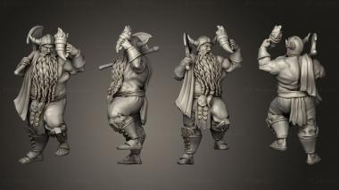 Military figurines Adventurer Dwarf Drinking 3d model