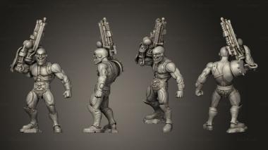 Military figurines Maw Face 3d model