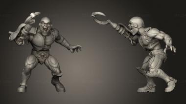 Military figurines Maw Face with Barbed Hook 3d model