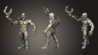 Military figurines Maw Face with Trap Claw 3d model
