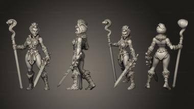 Military figurines Sheela with Snakewand 3d model